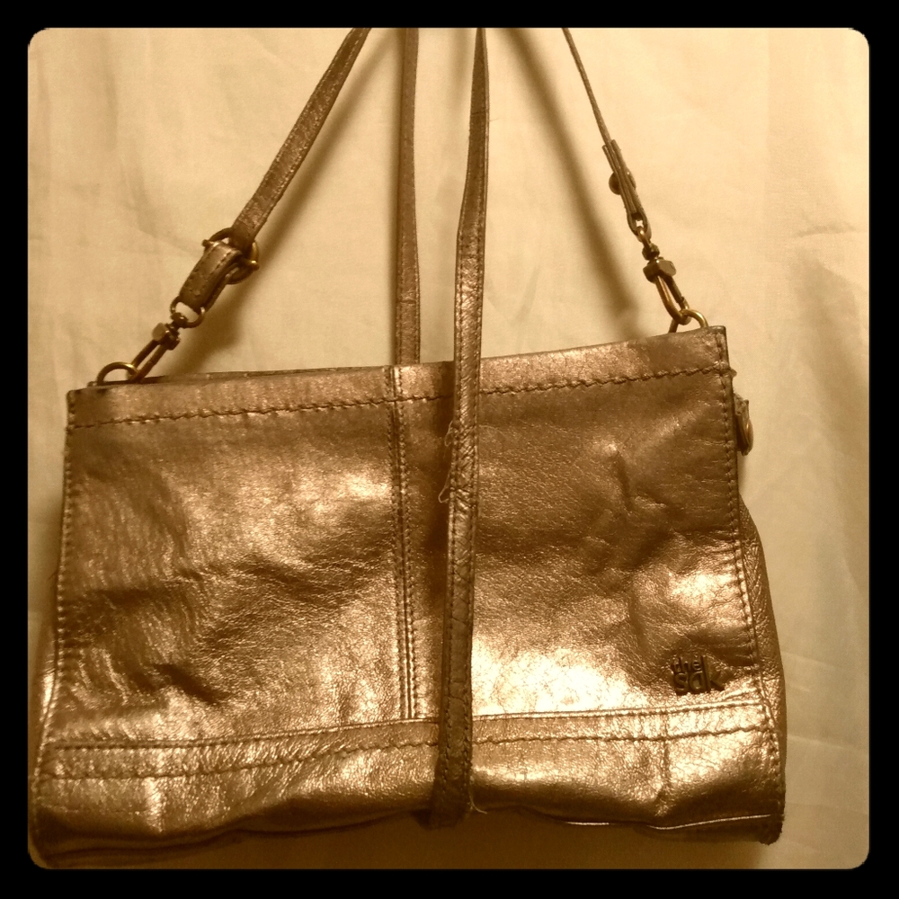 the Sak Soft Gold handbag/clutch